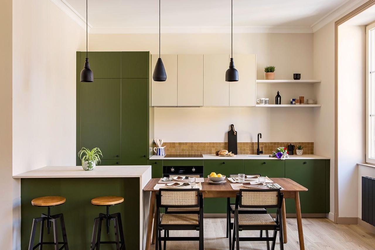 Une cuisine Olive et Lin imaginée par Lala Home