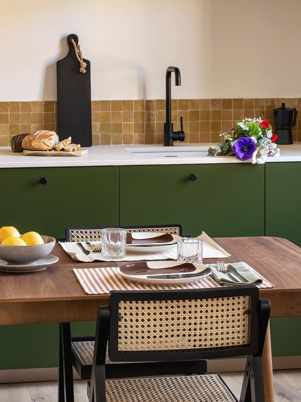Une cuisine Olive et Lin imaginée par Lala Home