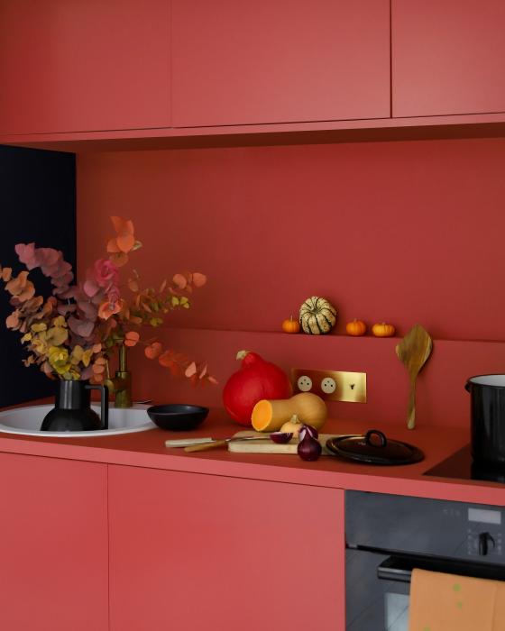 Pantry Küche in Rot 01 - Terra