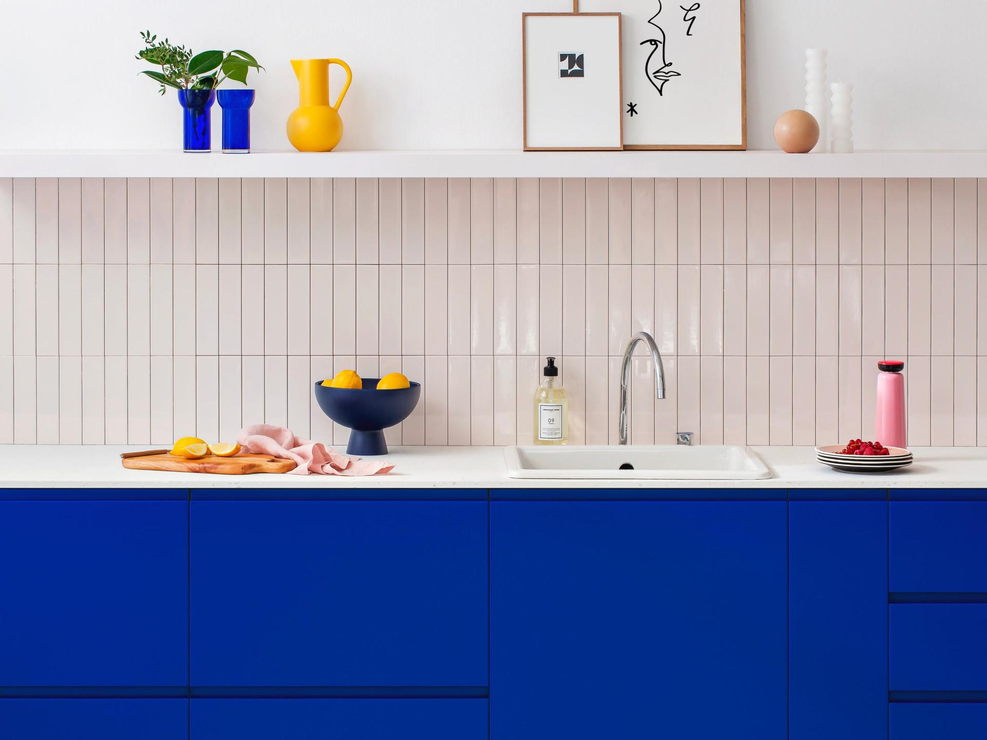 A contemporary kitchen in Blue 06 - Electric